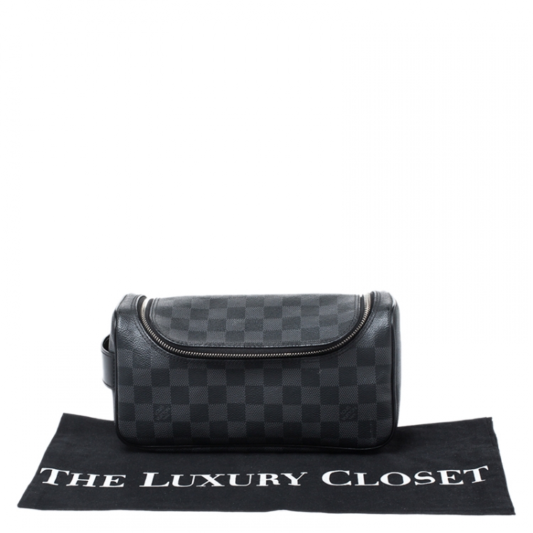 Pre Owned Louis Vuitton Damier Graphite Canvas Toiletry Pouch