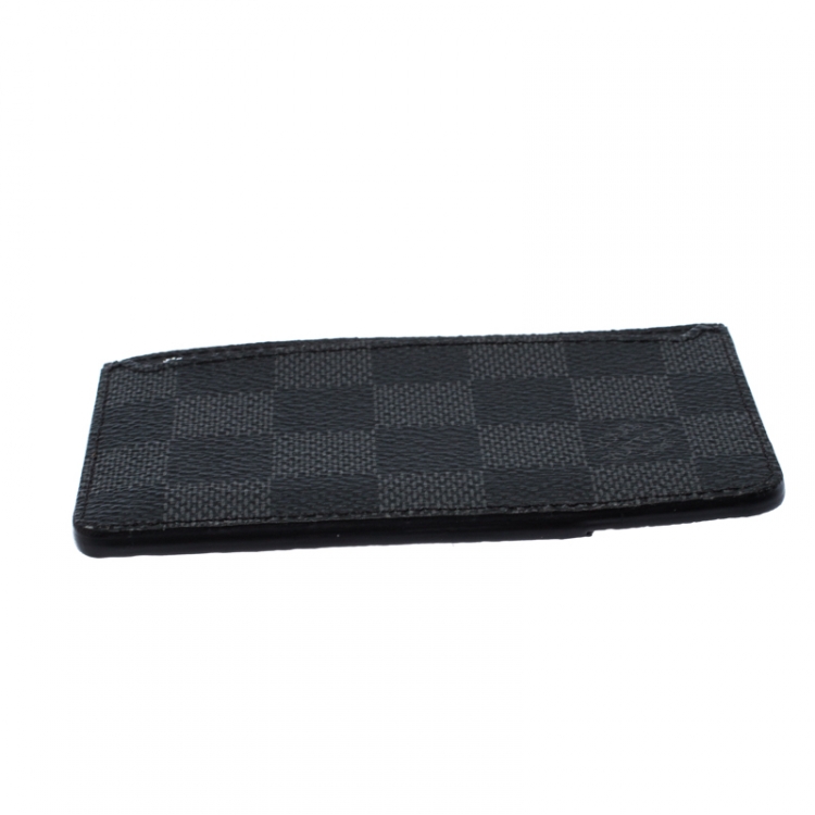 Pre Owned Louis Vuitton Damier Graphite Canvas Neo Porte Cardholder