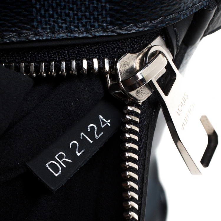 Pre Owned Louis Vuitton Damier Cobalt Canvas Greenwich Messenger Bag