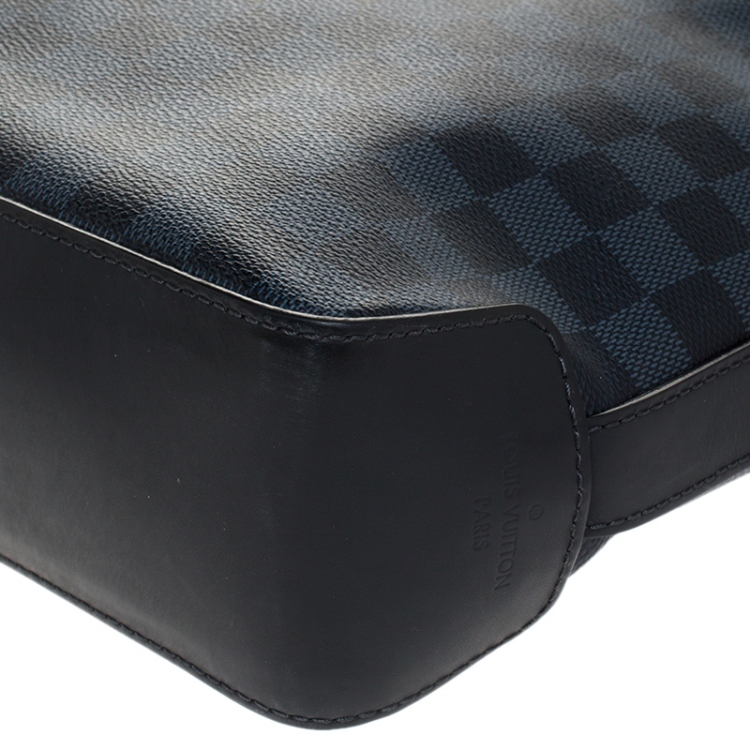 Pre Owned Louis Vuitton Damier Cobalt Canvas Greenwich Messenger Bag