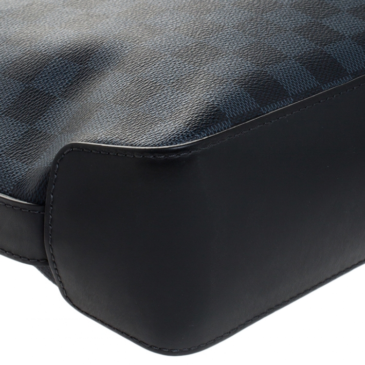 Pre Owned Louis Vuitton Damier Cobalt Canvas Greenwich Messenger Bag