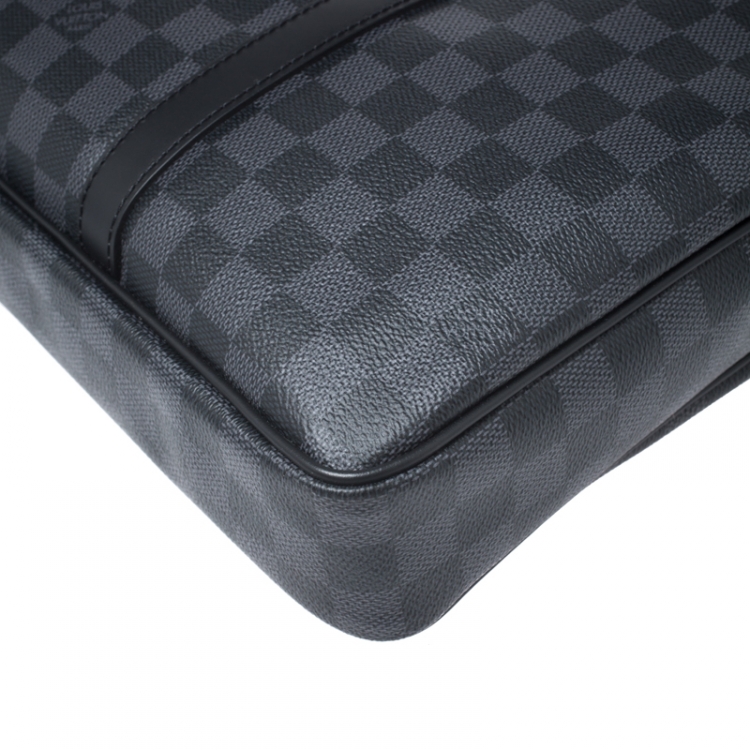 Pre Owned Louis Vuitton Damier Graphite Canvas Porte Documents Voyage PM Bag
