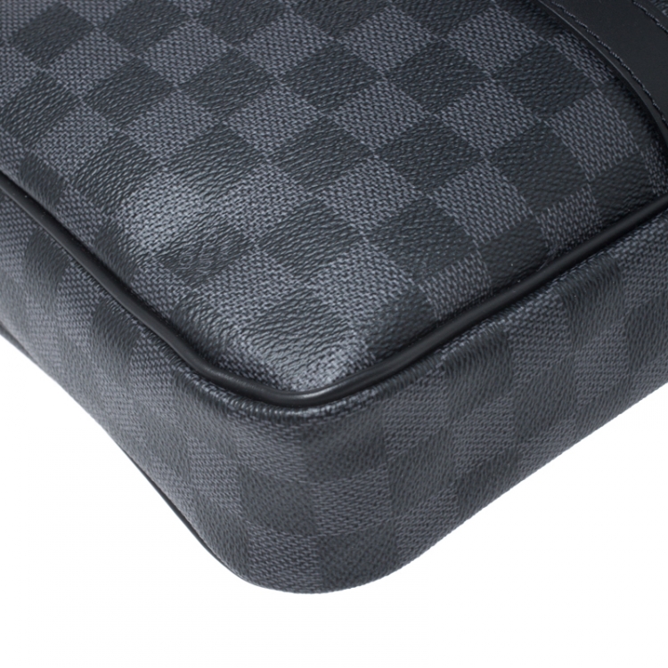 Pre Owned Louis Vuitton Damier Graphite Canvas Porte Documents Voyage PM Bag