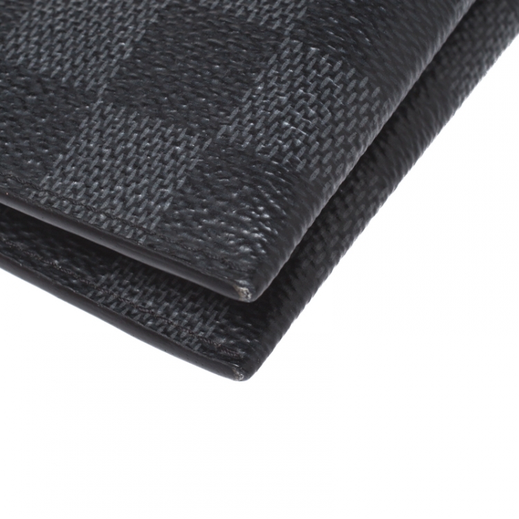 Pre Owned Louis Vuitton Damier Graphite Canvas Organizer 16CC Wallet