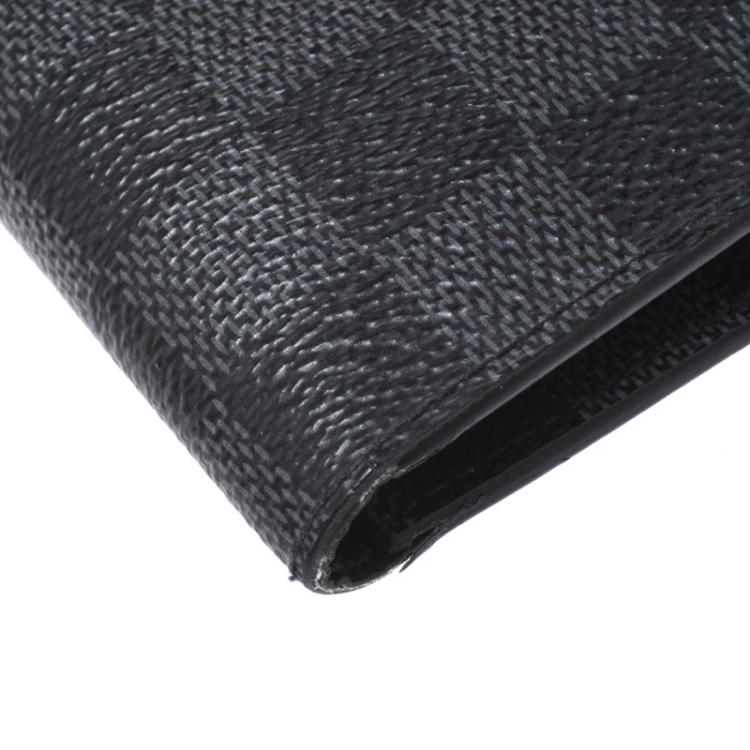 Pre Owned Louis Vuitton Damier Graphite Canvas Organizer 16CC Wallet