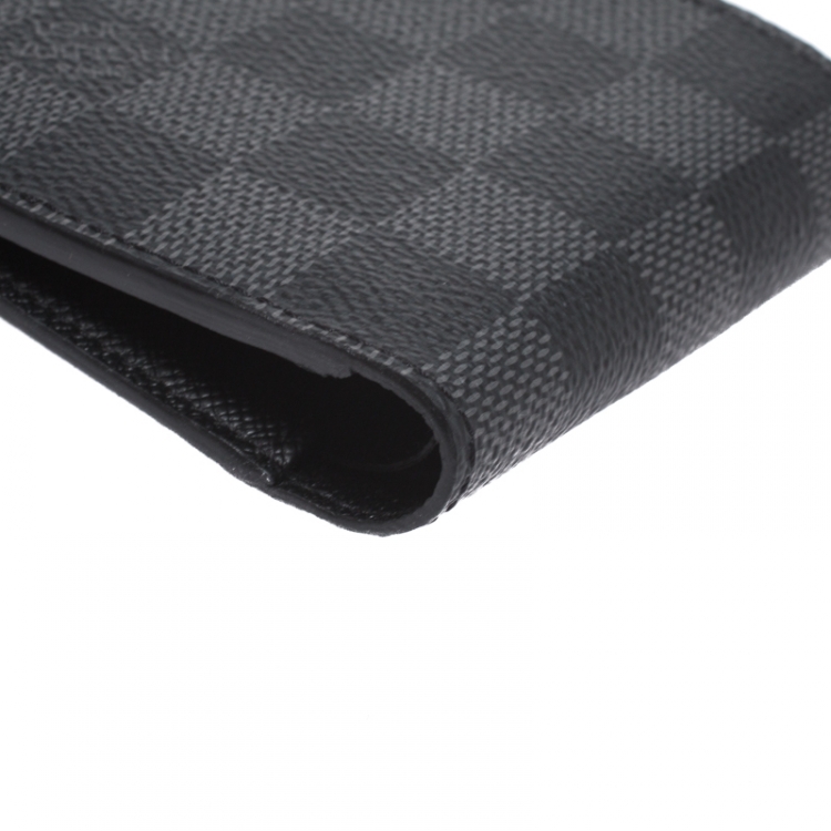 Pre Owned Louis Vuitton Damier Graphite Canvas Multiple Bifold Wallet