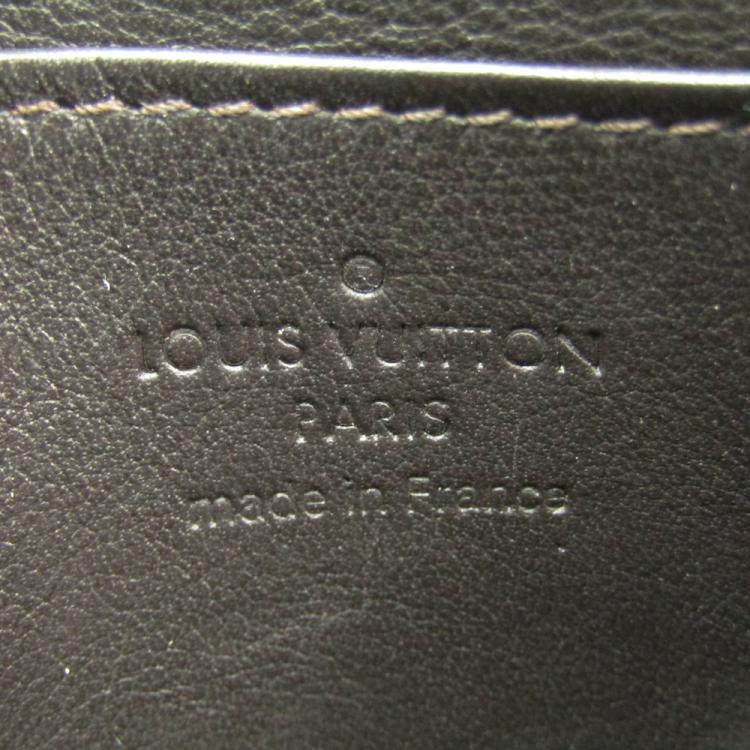 Pre Owned Louis Vuitton Black Damier Geant Canvas Wallet 
