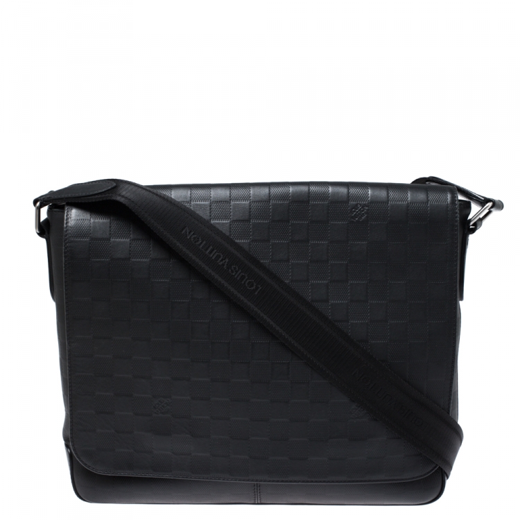 Louis Vuitton Onyx Damier Infini Leather District MM Bag Louis Vuitton