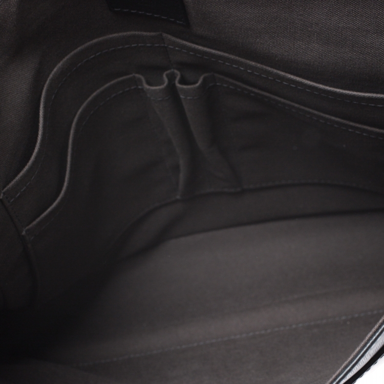 Pre Owned Louis Vuitton Onyx Damier Infini Leather District MM Bag