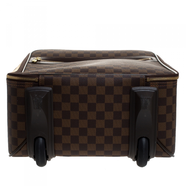 Pre Owned Louis Vuitton Damier Ebene Canvas Pegase 45 Luggage