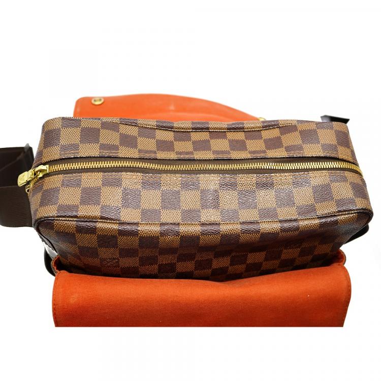Pre Owned Louis Vuitton Damier Ebene Naviglio Messenger Bag 