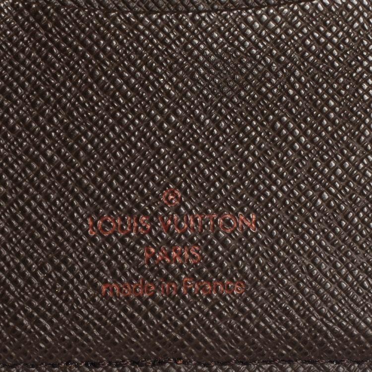 Pre Owned Louis Vuitton Damier Canvas Bifold Card Holder