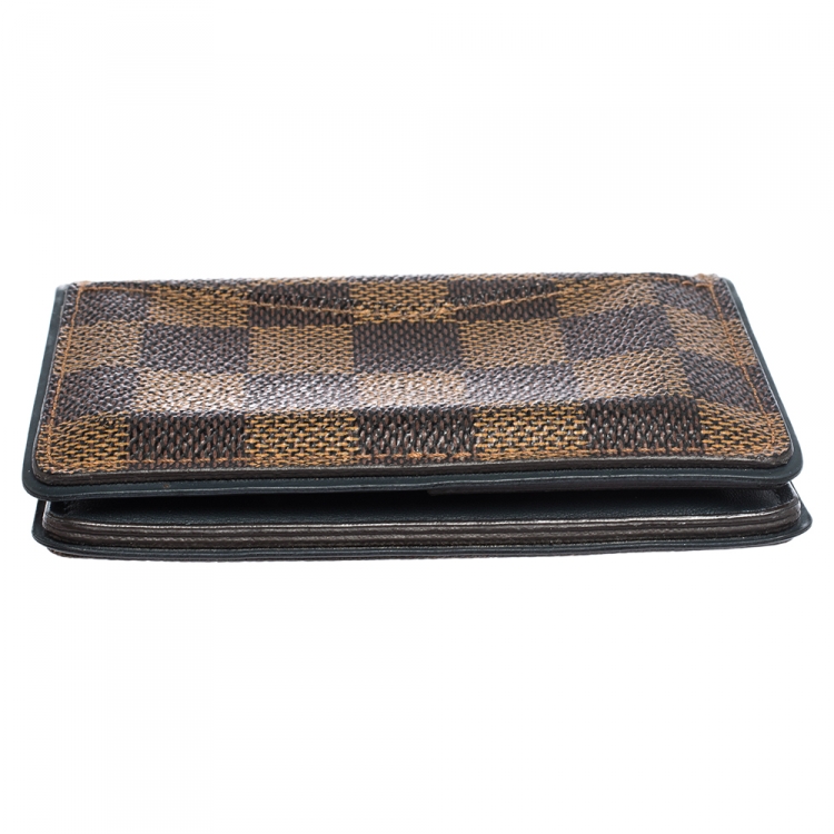 Pre Owned Louis Vuitton Damier Ebene Canvas Pocket Organizer