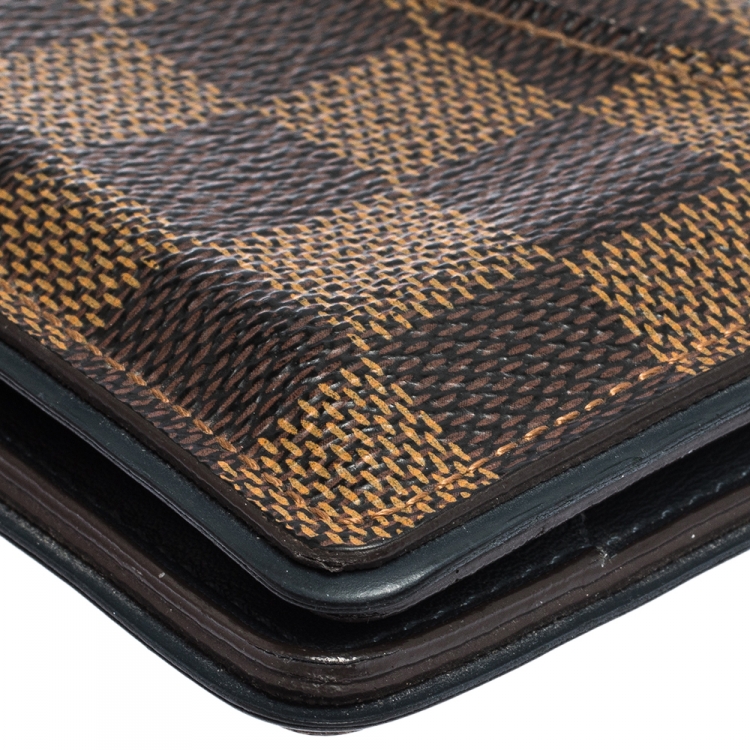 Pre Owned Louis Vuitton Damier Ebene Canvas Pocket Organizer