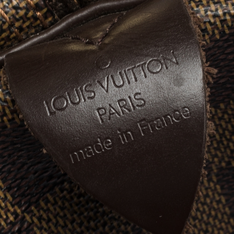 Pre Owned Louis Vuitton Damier Ebene Canvas Keepall Bandouliere 50