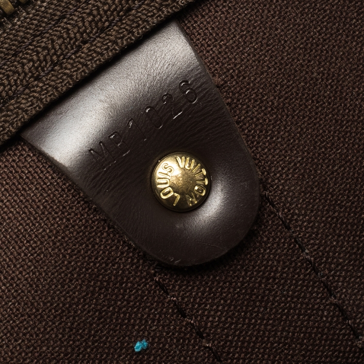 Pre Owned Louis Vuitton Damier Ebene Canvas Keepall Bandouliere 50