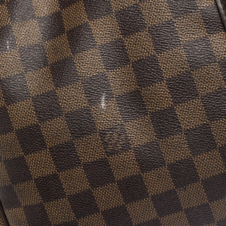 Pre Owned Louis Vuitton Damier Ebene Canvas Keepall Bandouliere 50