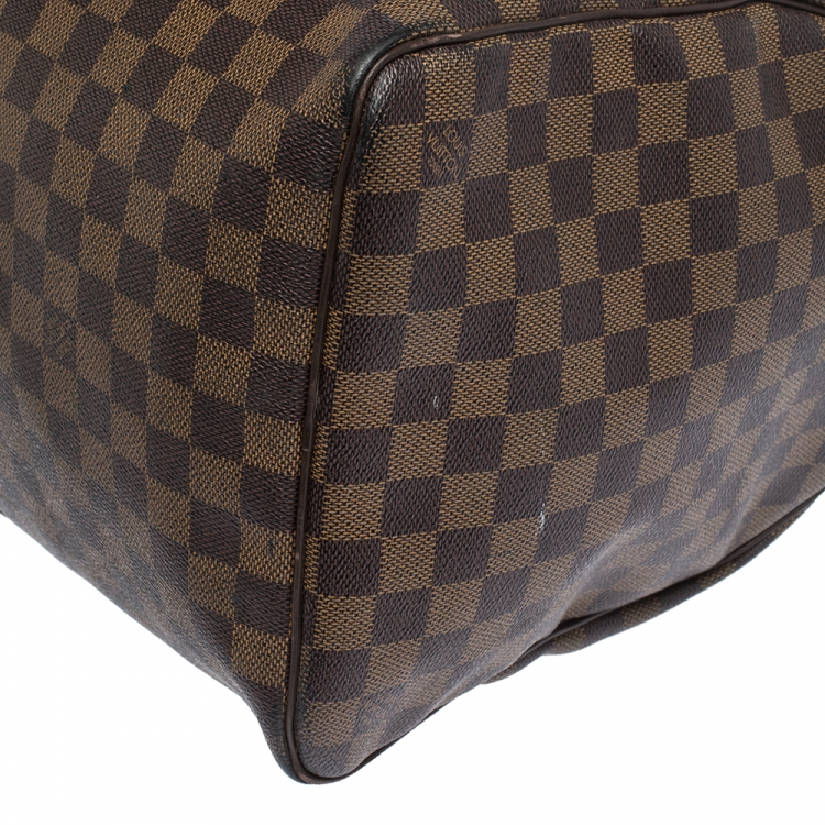 Pre Owned Louis Vuitton Damier Ebene Canvas Keepall Bandouliere 50