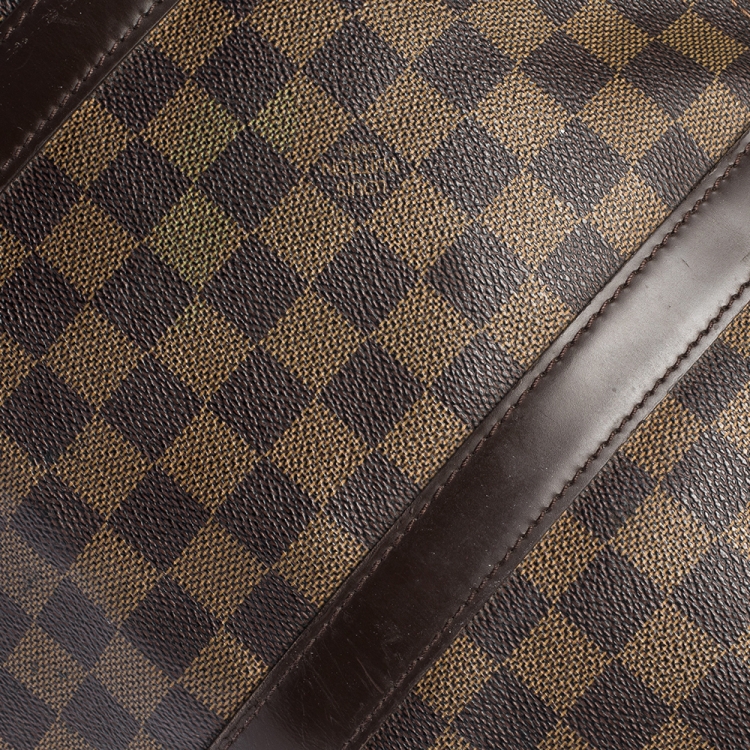 Pre Owned Louis Vuitton Damier Ebene Canvas Keepall Bandouliere 50