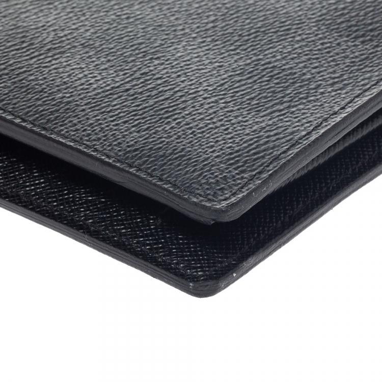 Pre Owned Louis Vuitton Damier Graphite Canvas Brazza Wallet