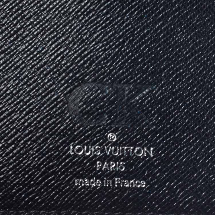 Pre Owned Louis Vuitton Damier Graphite Canvas Brazza Wallet