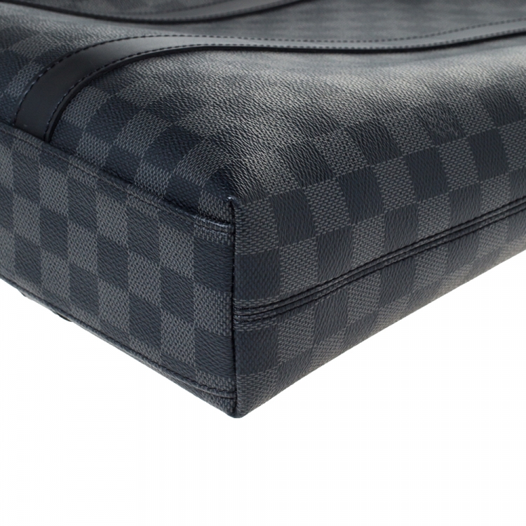 Pre Owned Louis Vuitton Damier Graphite Canvas Anton Bag