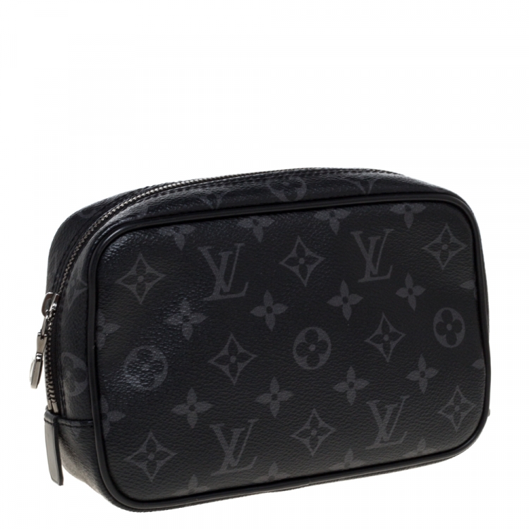 Pre Owned Louis Vuitton Monogram Eclipse Canvas Toilet Pouch PM