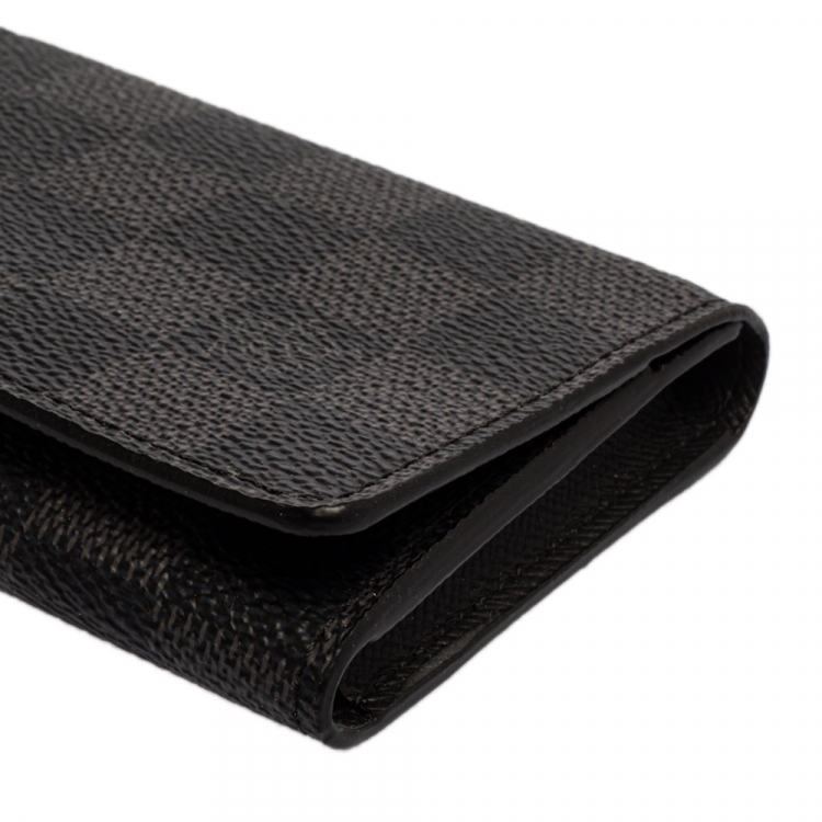 Pre Owned Louis Vuitton Damier Graphite Canvas Enveloppe Carte de Visite Card Holder 