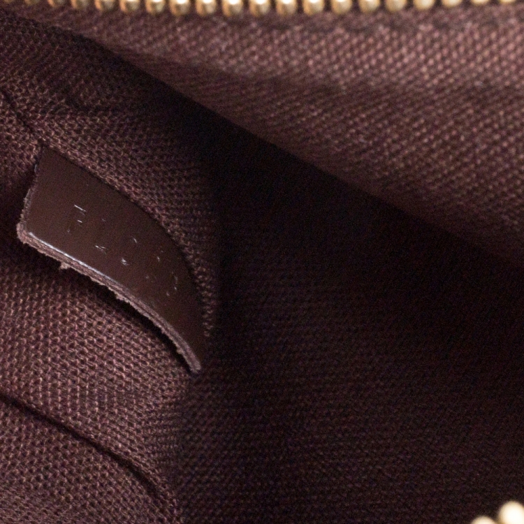 Pre Owned Louis Vuitton Damier Ebene Canvas Melville Pochette Bag