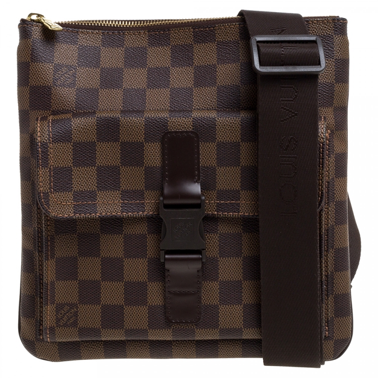 Louis Vuitton Duo messenger crossbody bag set in damier ebene