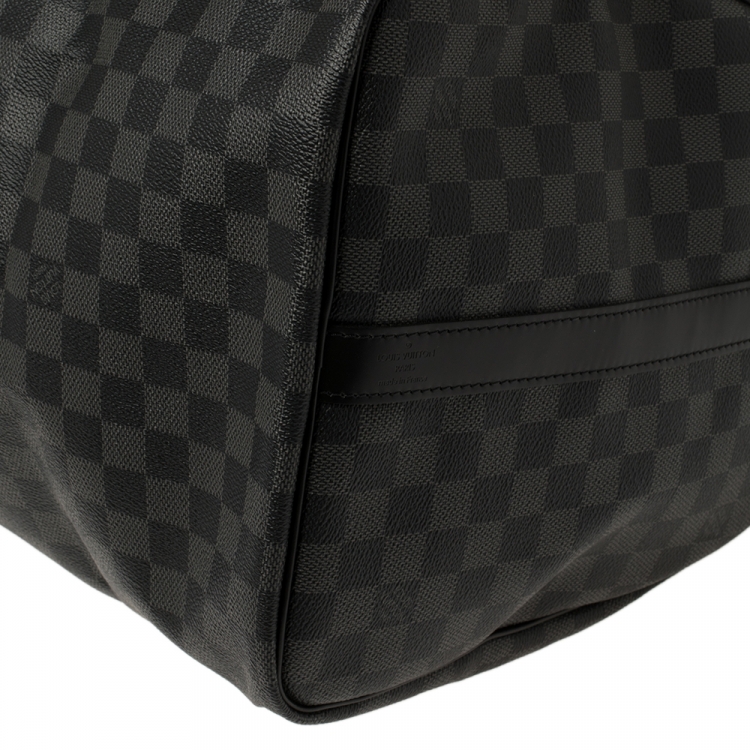 Pre Owned Louis Vuitton Damier Graphite Canvas Keepall Bandouliere 55 Bag