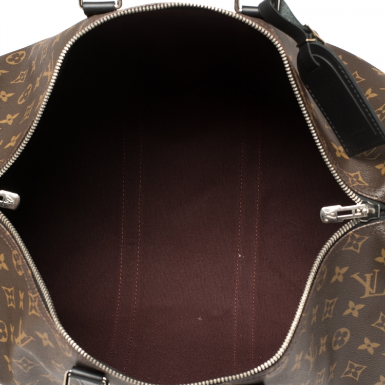 Pre Owned Louis Vuitton Monogram Canvas Keepall Bandouliere 45 Bag