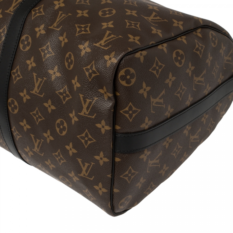 Pre Owned Louis Vuitton Monogram Canvas Keepall Bandouliere 45 Bag