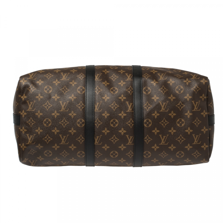 Pre Owned Louis Vuitton Monogram Canvas Keepall Bandouliere 45 Bag