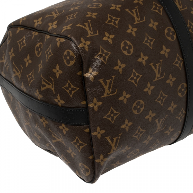 Pre Owned Louis Vuitton Monogram Canvas Keepall Bandouliere 45 Bag