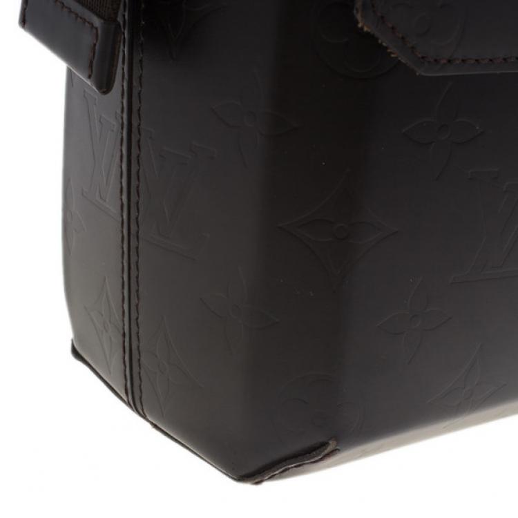 Pre Owned Louis Vuitton Brown Monogram Vernis Glace Fonzie Messenger Bag