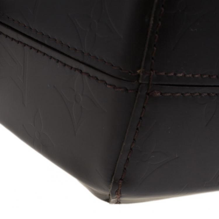 Pre Owned Louis Vuitton Brown Monogram Vernis Glace Fonzie Messenger Bag