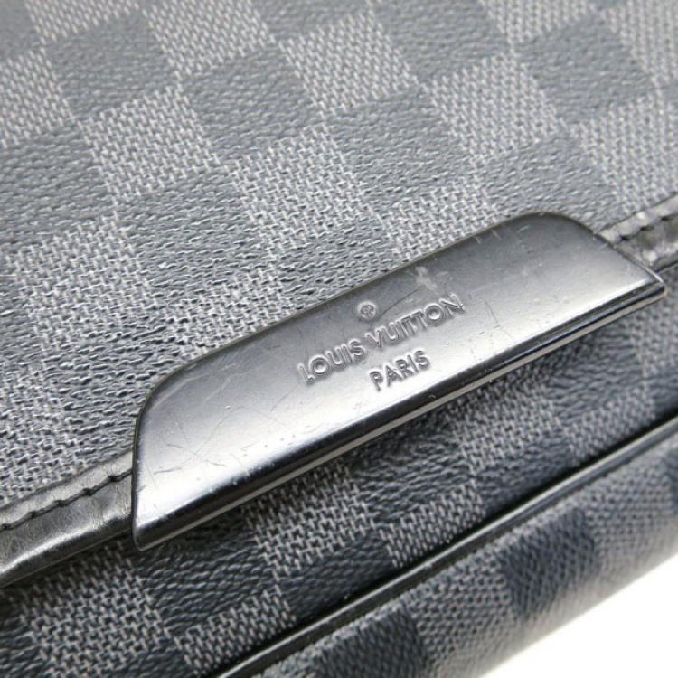 Pre Owned Louis Vuitton Damier Graphite Daniel Messenger Bag GM