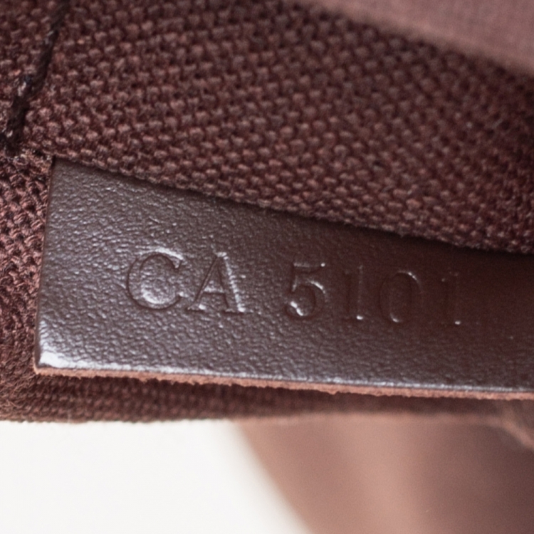 Pre Owned Louis Vuitton Damier Ebene Canvas Brooklyn PM Messenger Bag