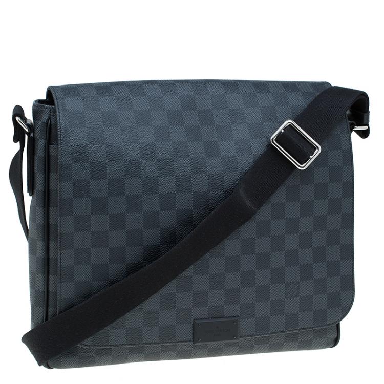 Pre Owned Louis Vuitton Damier Graphite Canvas District MM Bag