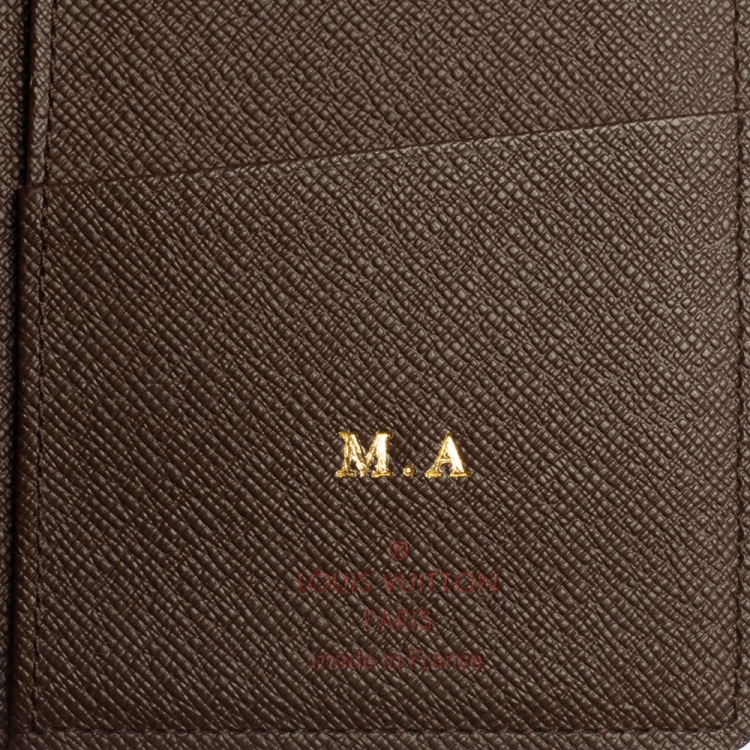 Pre Owned Louis Vuitton Damier Ebene Canvas Brazza Wallet