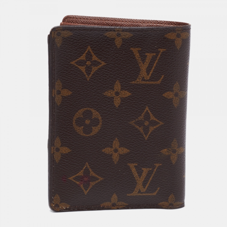 Pre Owned Louis Vuitton Monogram Canvas James Wallet