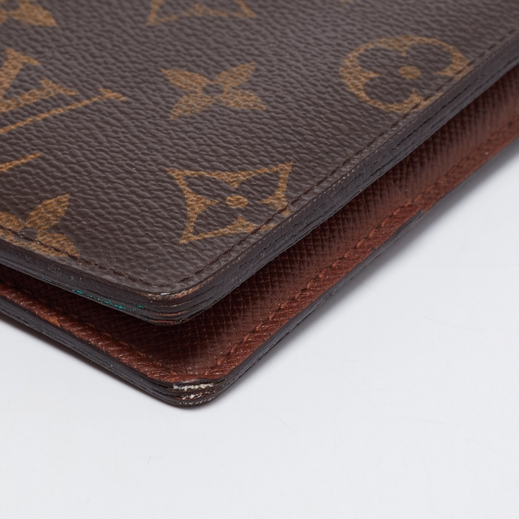Pre Owned Louis Vuitton Monogram Canvas James Wallet