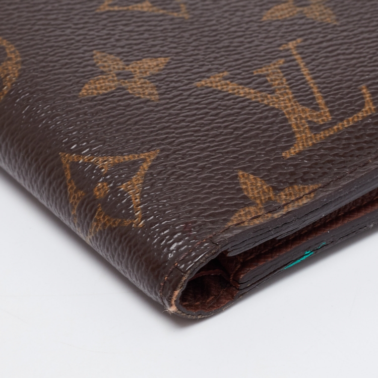 Pre Owned Louis Vuitton Monogram Canvas James Wallet