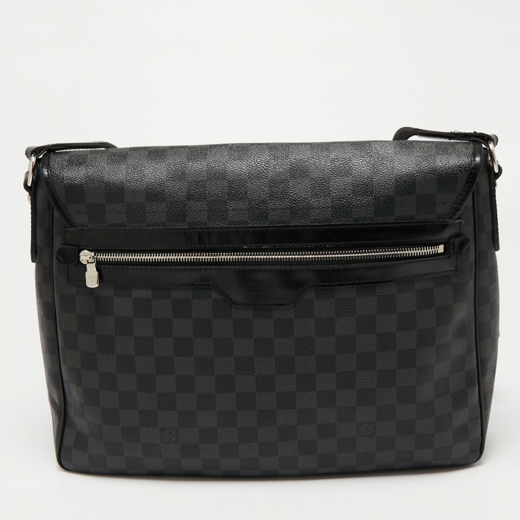 Pre Owned Louis Vuitton Damier Graphite District GM Bag