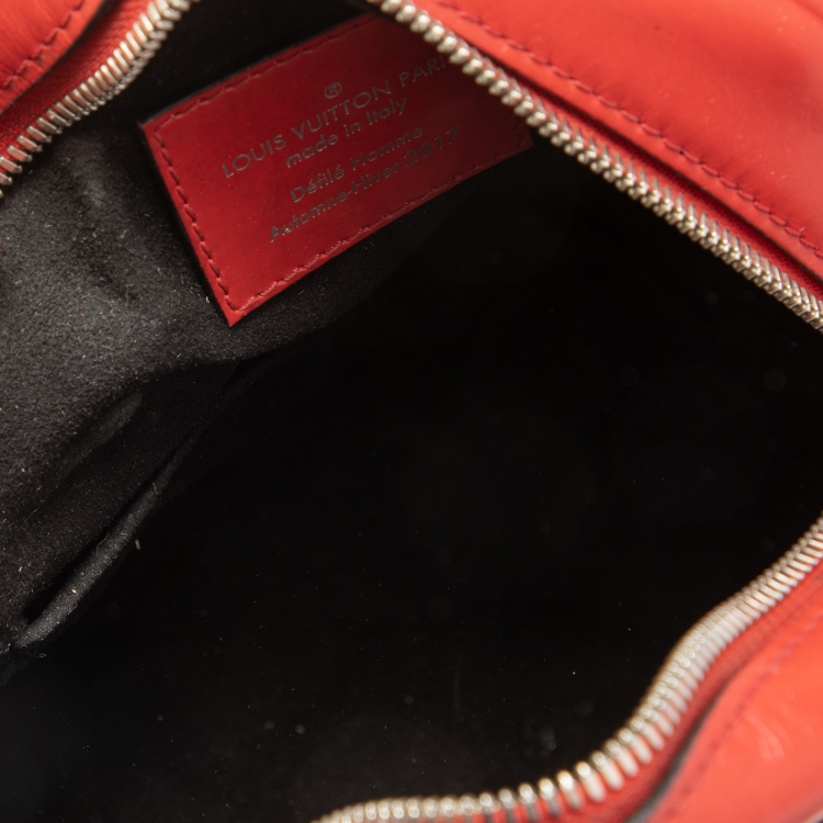 Pre Owned Louis Vuitton x Supreme Red Epi Leather Danube PM Bag