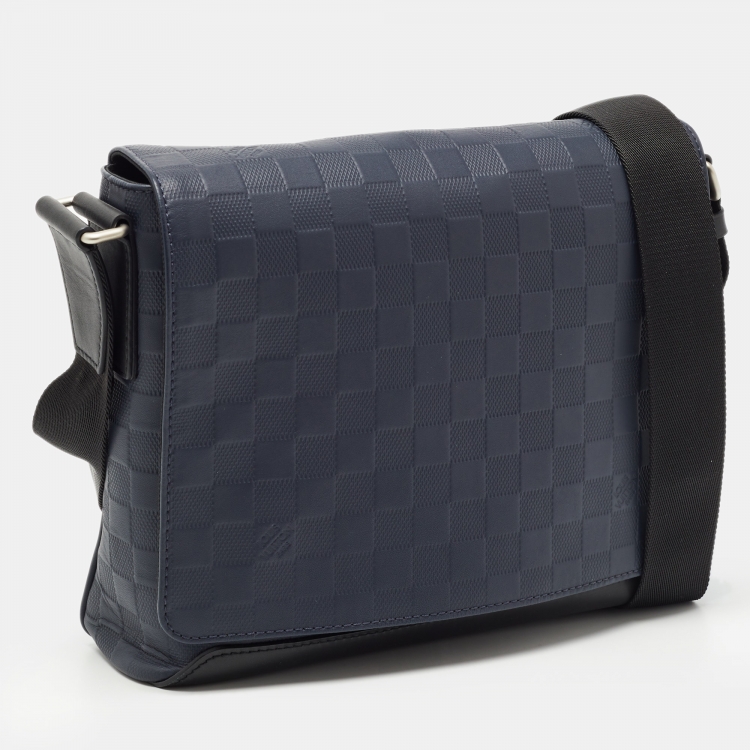 Pre Owned Louis Vuitton Damier Infini Leather District PM Bag