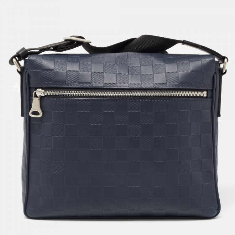 Pre Owned Louis Vuitton Damier Infini Leather District PM Bag