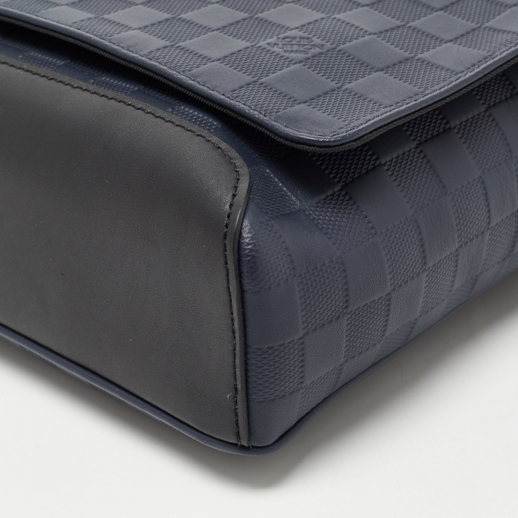 Pre Owned Louis Vuitton Damier Infini Leather District PM Bag