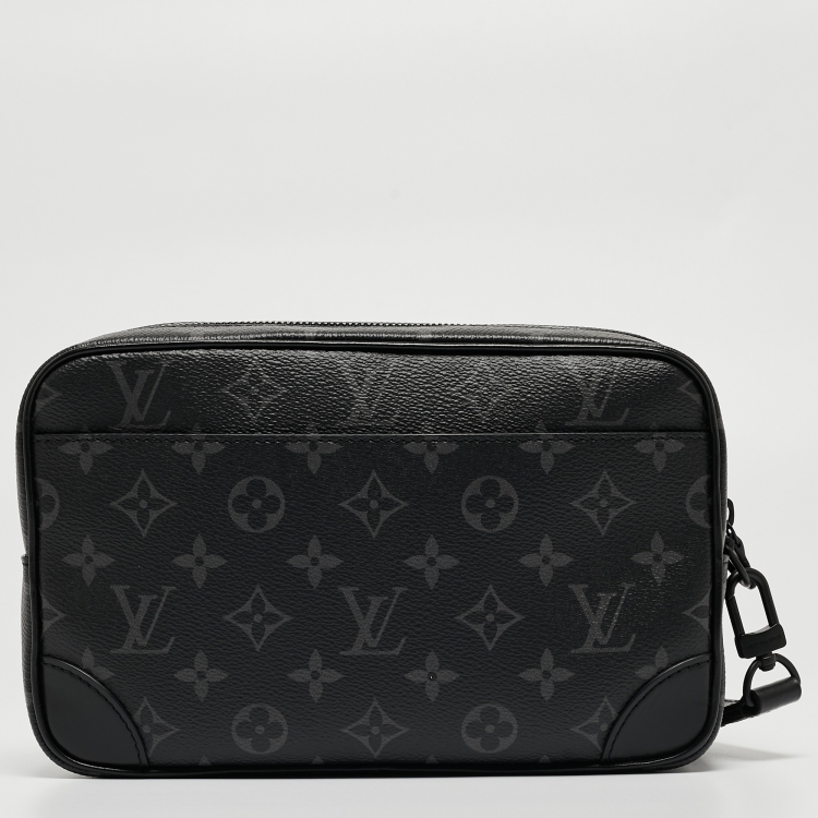 Pre Owned Louis Vuitton Monogram Eclipse Canvas Kasai Pochette